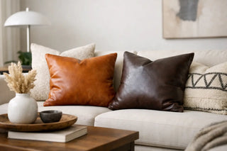 How to Style Leather Throw Pillows