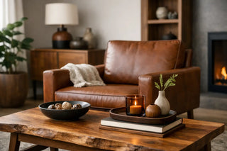 How to Mix Leather and Wood for a Polished Home