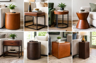 8 Modern Leather End Table Ideas for Polished Rooms