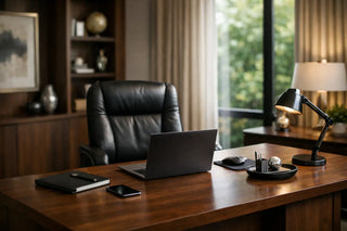 Executive Home Office Setup Example