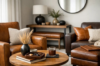 How to Mix Leather Accents for a Polished Home