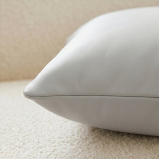 Luxe Saddle Wrinkleless Leather Throw Pillow | Ultra‑Plump Fill | Buttery Soft Feel | Easy‑Clean Cushion | Lumbar (B)