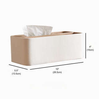 Champagne Gold Mirrored Decorative Tray | White & Chanterelle Leather Organizer