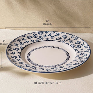 Chinoiserie Porcelain Dinnerware | Classic Blue & White Floral Pattern | Elegant & Timeless Table Setting