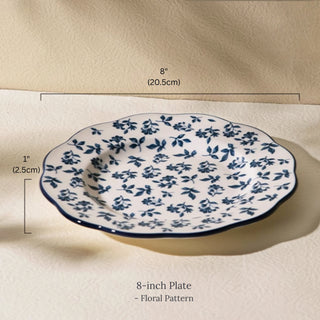 Chinoiserie Porcelain Dinnerware | Classic Blue & White Floral Pattern | Elegant & Timeless Table Setting