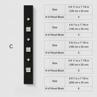 Geometric 3D Wall Art | Abstract Black & White Vertical Panels