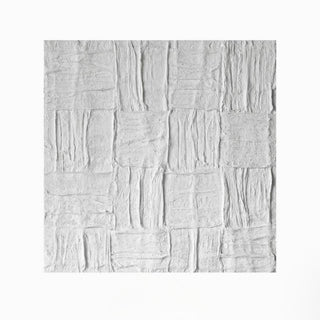 Handcrafted Heavy Textured Impasto White Wall Art | 3D Plaster Effect Relief | Modern Zen Minimalist Decor