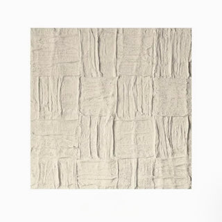 Handcrafted Heavy Textured Impasto White Wall Art | 3D Plaster Effect Relief | Modern Zen Minimalist Decor