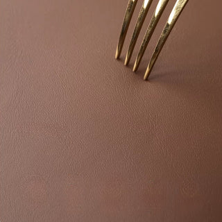 Luxe Saddle Smooth Leather Throw Pillow | Ultra‑Plump Fill | Buttery Soft Feel | Easy‑Clean Cushion | Square (Chocolate)