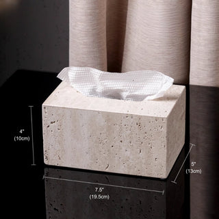 Luxury Bathroom Counter Beige Travertine Stone Organizer Set | Spa-Inspired Toiletries Tray, Liquid Soap Dispenser & Tumbler Set