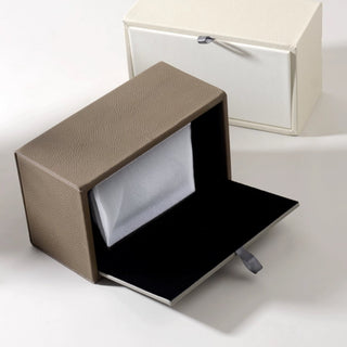 Luxury Brown Leather & Gold Accent Organizer Set | Desktop Storage Solution