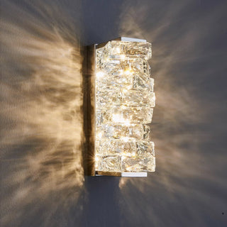 Luxury Irregular Crystal Wall Sconce | LED Bedroom Hallway Lighting