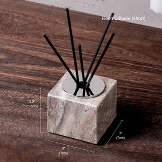 Luxury Natural Stone Bathroom Accessory Set | 5-Piece Solid Marble Vanity Organizer | Natural Beige Finish