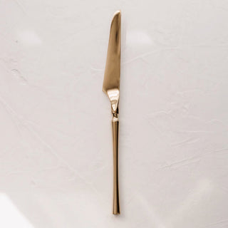 Luxury Gold Finish Cutlery Set | Modern Stainless Steel Flatware for Elegant Dining
