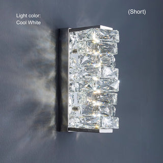 Luxury Irregular Crystal Wall Sconce | LED Bedroom Hallway Lighting