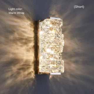 Luxury Irregular Crystal Wall Sconce | LED Bedroom Hallway Lighting