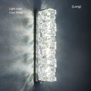 Luxury Irregular Crystal Wall Sconce | LED Bedroom Hallway Lighting