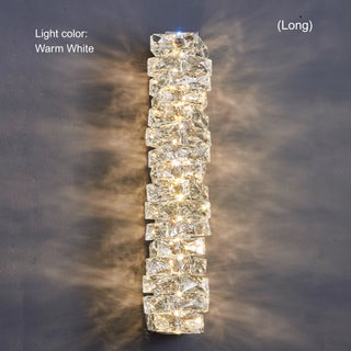 Luxury Irregular Crystal Wall Sconce | LED Bedroom Hallway Lighting