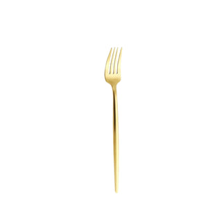 Matte Gold / Silver Dining Utensils Set of 4 | Elegant Chic Forks, Knives, Spoons Set