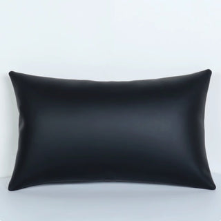 Premium PU Leather Accent Pillow | Contemporary Sofa Cushion | Easy Clean Design