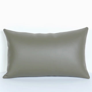 Premium PU Leather Accent Pillow | Contemporary Sofa Cushion | Easy Clean Design