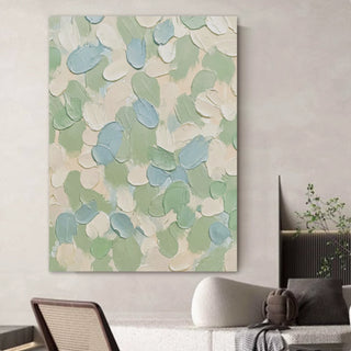 Sculptural Brushstroke Wall Art | 3D Impasto Effect | Neutral Beige & Cream Painting