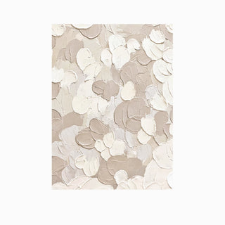 Sculptural Brushstroke Wall Art | 3D Impasto Effect | Neutral Beige & Cream Painting